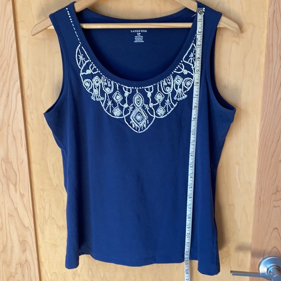 LANDS’ END Beaded Tank - Picture 6 of 10
